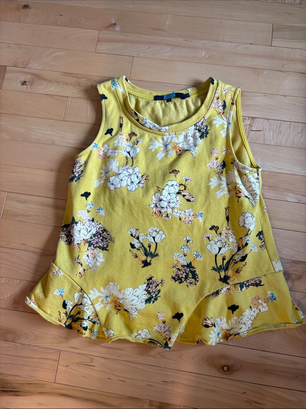 Eva Franco Yellow Floral Swing Tank
